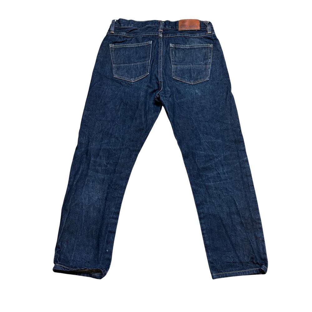 Tellason Elgin Mid Rise Slim Tapered Selvedge Denim Jeans Men's 31x25